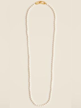 NWT J. Crew Pearl Lariat Necklace 32”